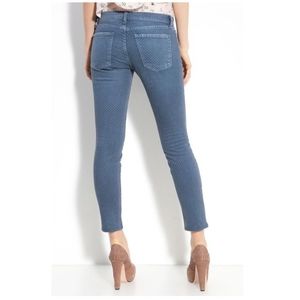 { Current Elliot } Blue Dot Stiletto Jeans
